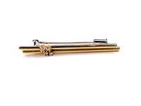 Spilla Stocco Gioielli in Oro giallo Diamante 0.08 Ct SLS 3 - SLS 3